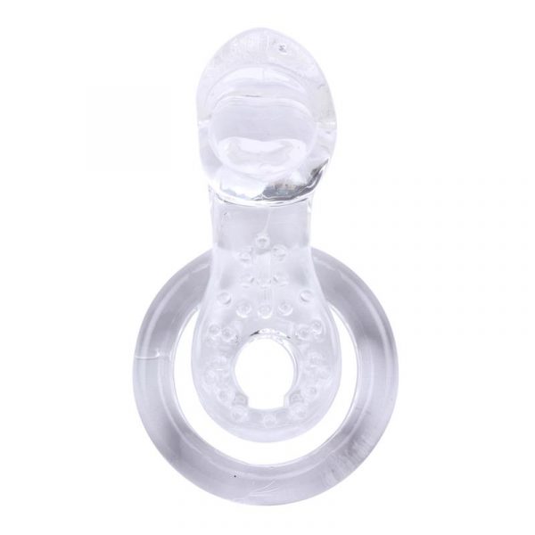Anillo Vibrador para el Pene The Tongue Transparente - Imagen 4