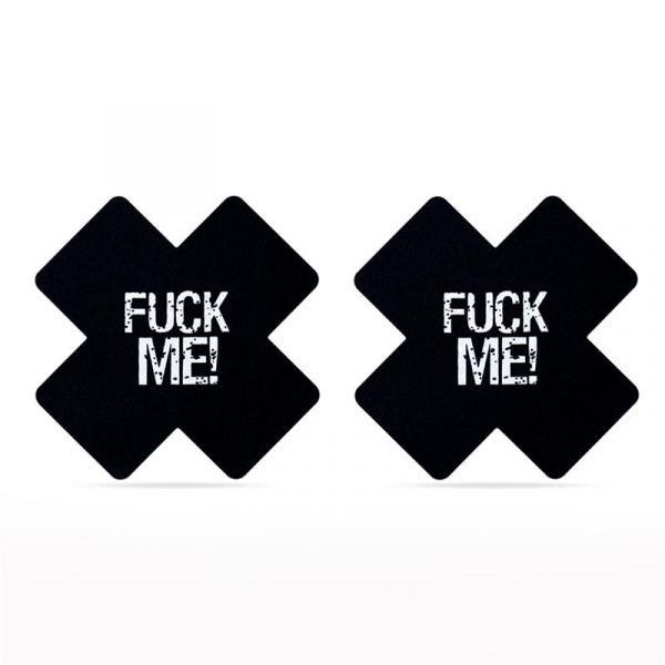Pack Pezoneras Cruz Negro y Rosa FUCK ME - Imagen 4