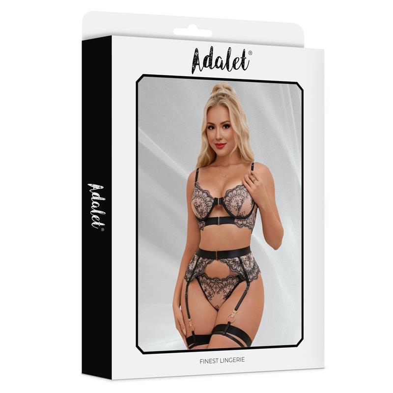 ADALET LINGERIE Ximena Set de 4 Piezas con Liguero - Imagen 3