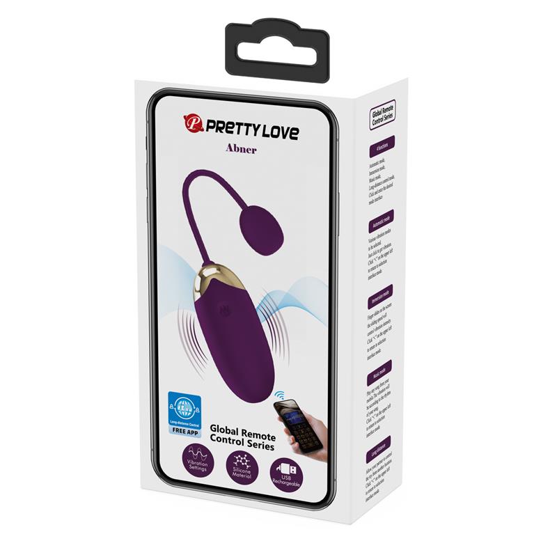 Abner Huevo Vibrador con App Lila - Imagen 19