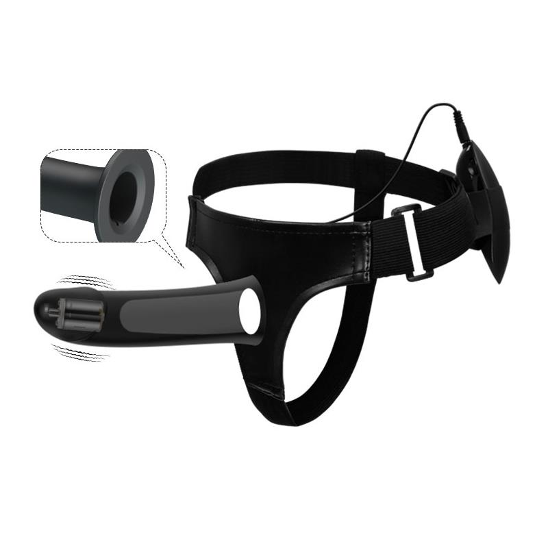 Arnés con Dildo Hueco con Vibración Vito - Imagen 4