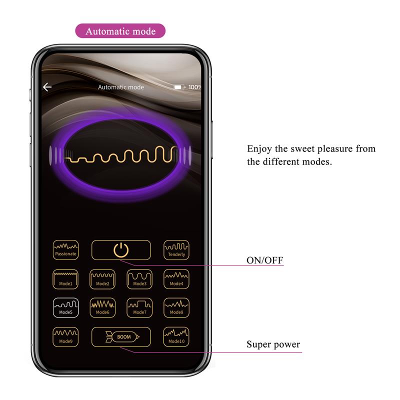August Vibrador de Parejas con App Lila - Imagen 11