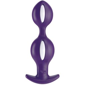 B Balls Duo Plug Anal con Peso White/Dark Violet