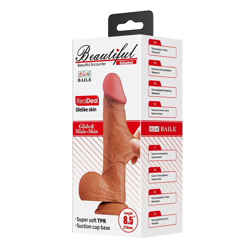 Bahamut Dildo Realista Piel Deslizante 8.5 - Imagen 7