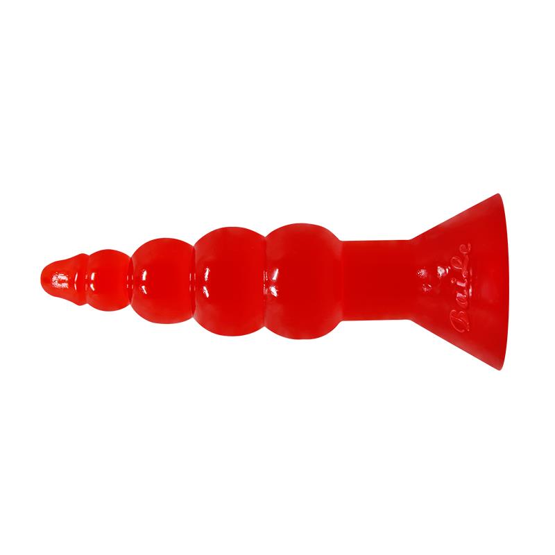 Baile Plug Anal Forma Bulbosa Color Naranja - Imagen 2