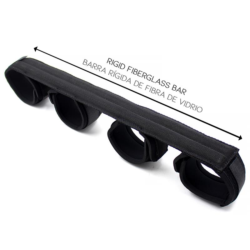 Barra Espaciadora con Barra Rígida y Esposas con Esponja - Imagen 2