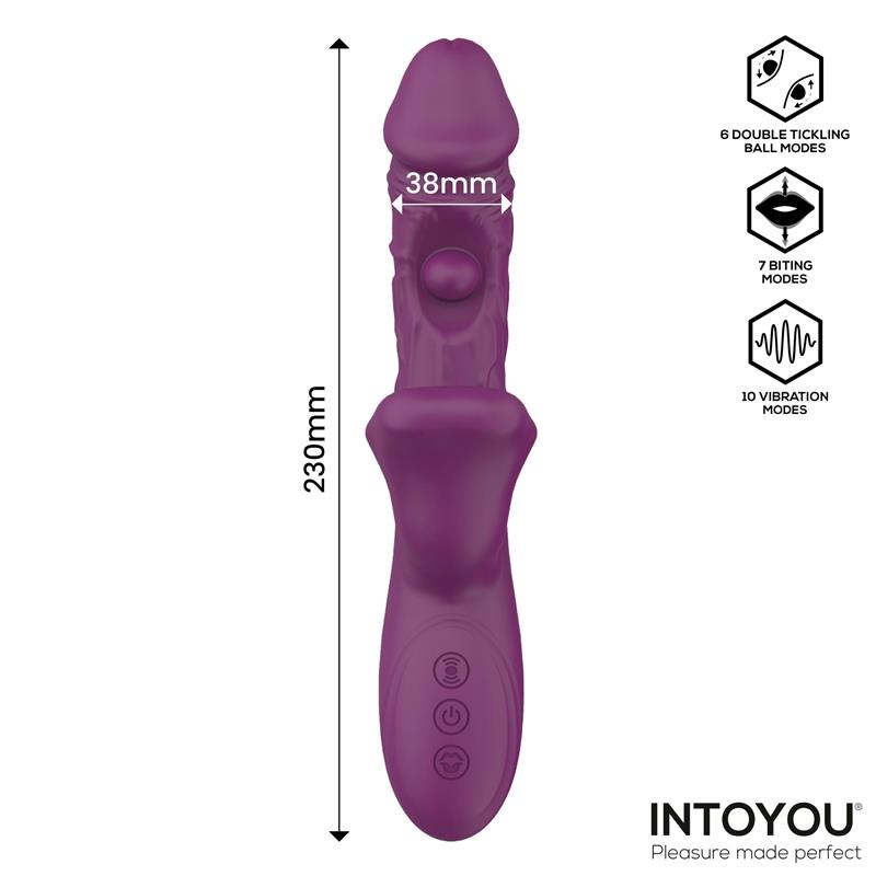Bella Vibrador Doble Bola Cosquilleante y Mordisqueo 3 Motores - Imagen 6