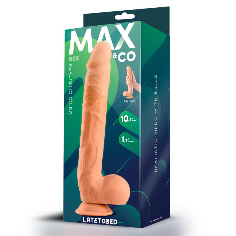 Ben Dildo Realista con Testículos 10.2 Natural - Imagen 4