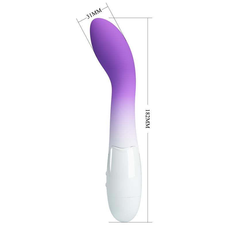 Bishop Vibrador Blanco y Púrpura - Imagen 8