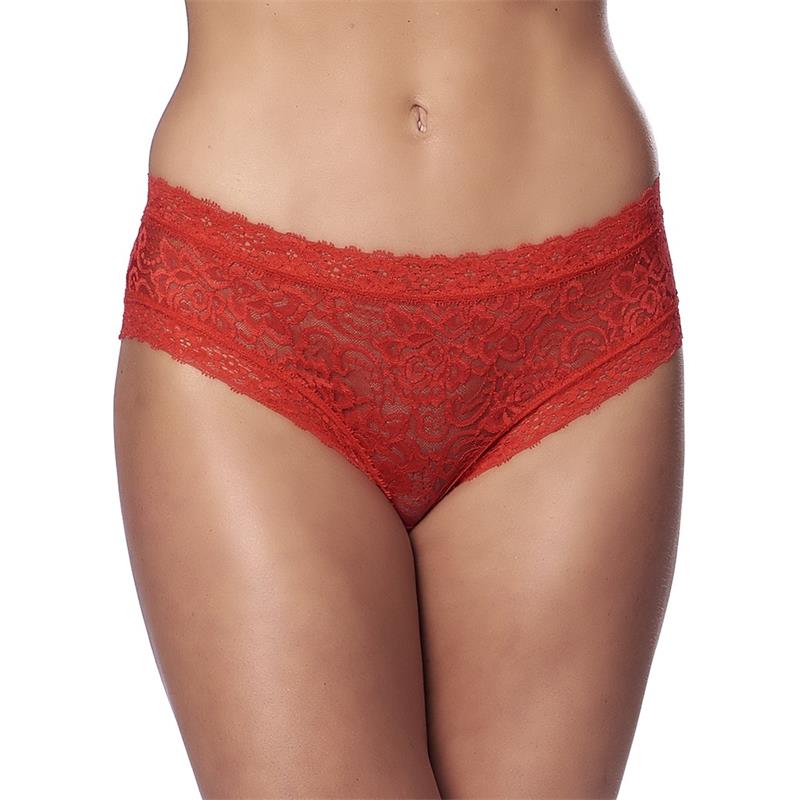 Braguitas Ancha Tipo Corset Rojas Talla Única - Imagen 2