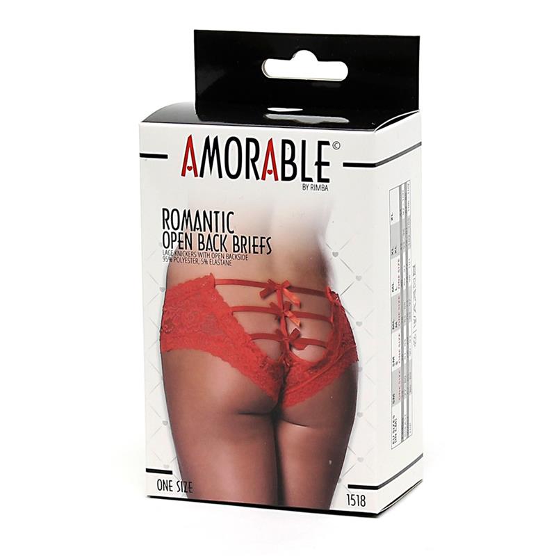 Braguitas Ancha Tipo Corset Rojas Talla Única - Imagen 3