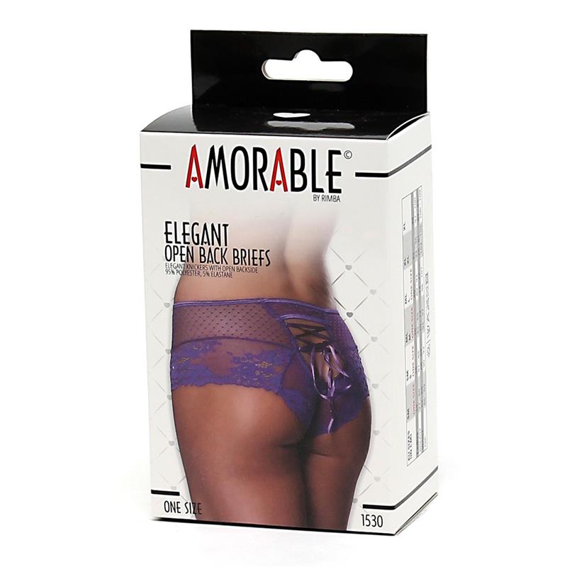 Braguitas Anchas Tipo Corset Púrpuras Talla Única - Imagen 3