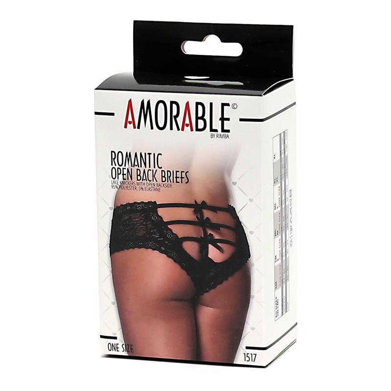 Braguitas Tipo Corset Negras Talla Única - Imagen 3