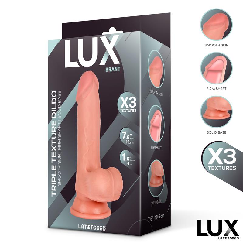 Brant Dildo Triple Densidad con Testículos 7.6 - Imagen 6
