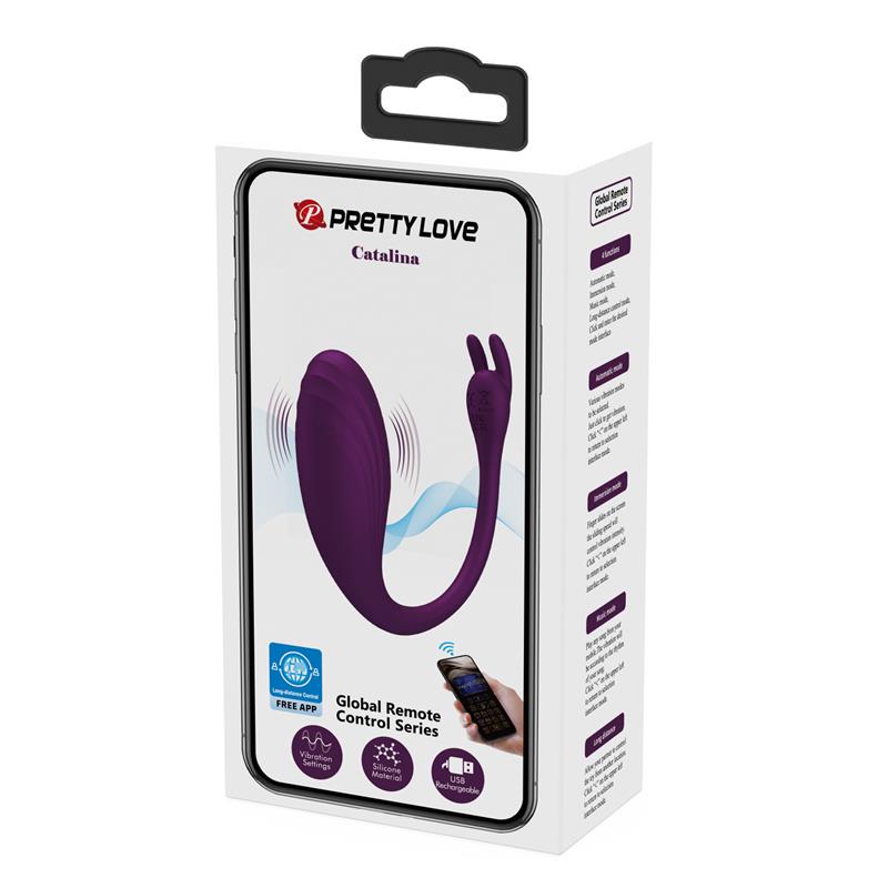 Catalina Huevo Vibrador con APP Púrpura - Imagen 21
