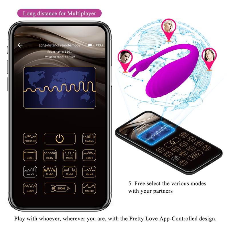 Catalina Huevo Vibrador con APP Rosa - Imagen 17