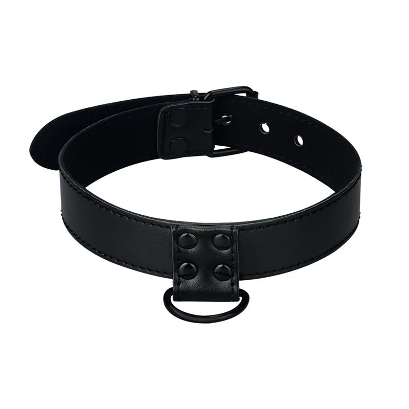 Collar con Correa Negro Mate - Imagen 2