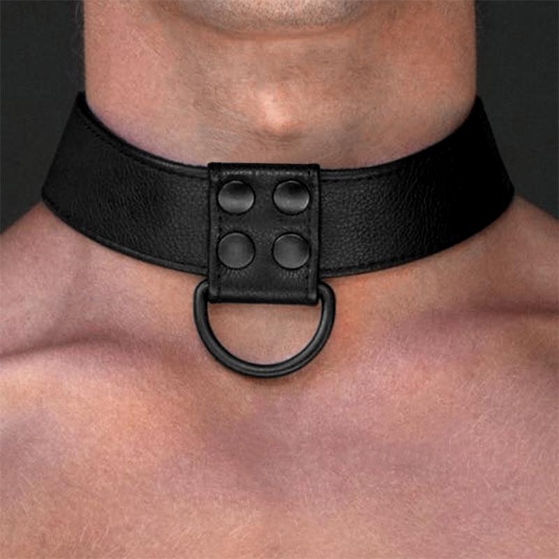 Collar con Correa Negro Mate - Imagen 4