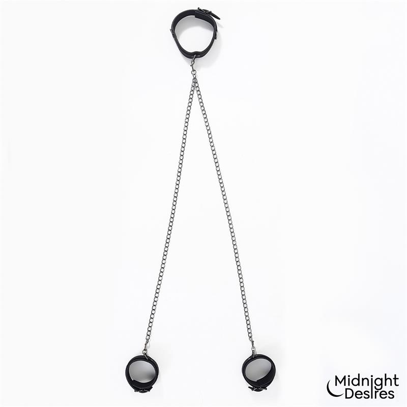 Collar con Esposas para Tobillos con Cadena - Imagen 3