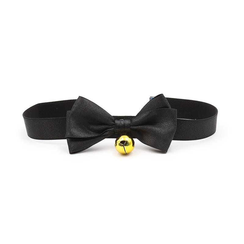 Collar con Lazo y Cascabel 29 cm Negro M - Imagen 2