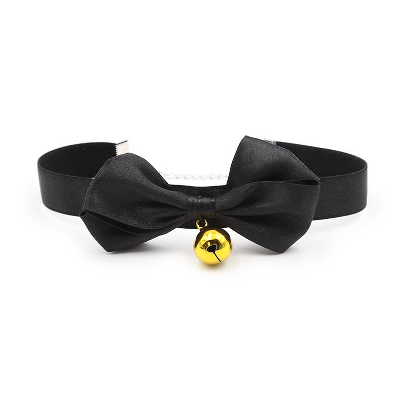Collar con Lazo y Cascabel 29 cm Negro M - Imagen 3