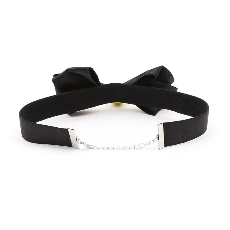 Collar con Lazo y Cascabel 29 cm Negro M - Imagen 4