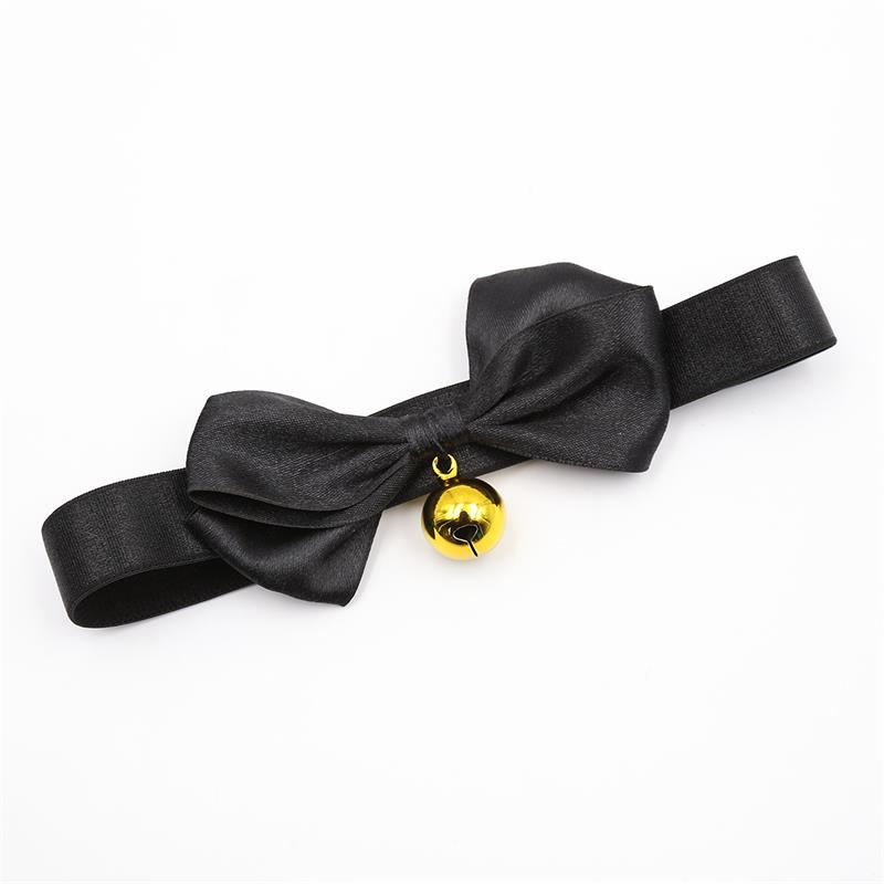 Collar con Lazo y Cascabel 29 cm Negro M - Imagen 5