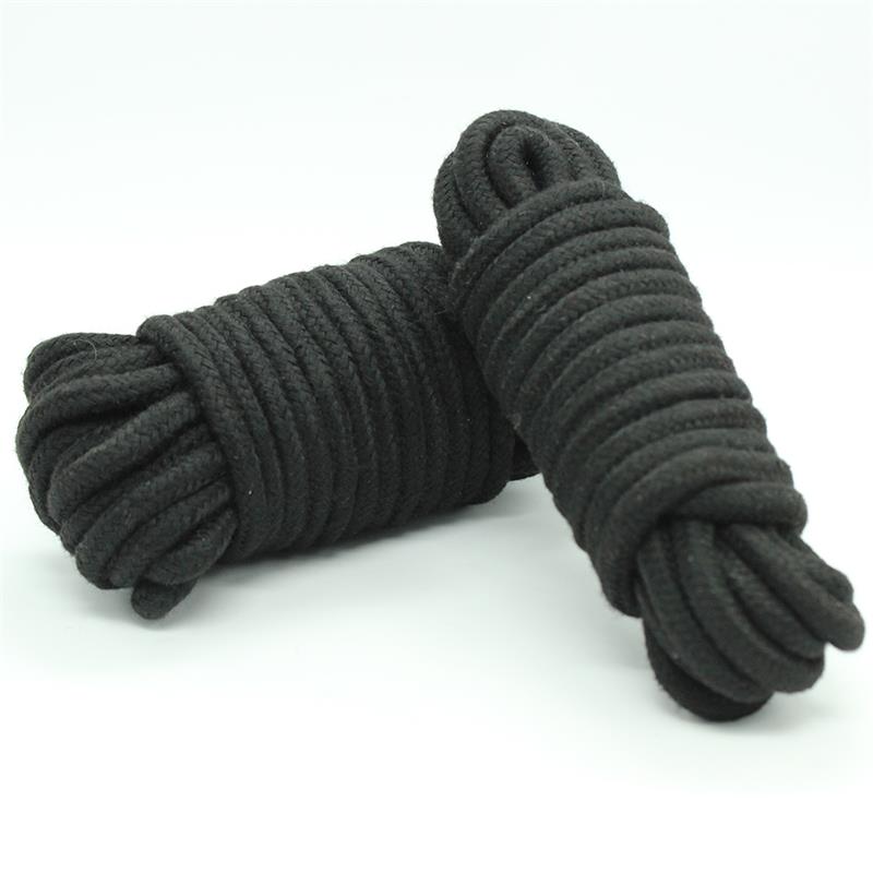 Cuerda Bondage de Algodón 10 Metros Negro - Imagen 2