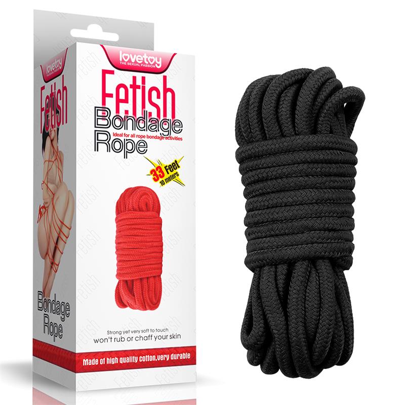 Cuerda Bondage Suave Negro - Imagen 6