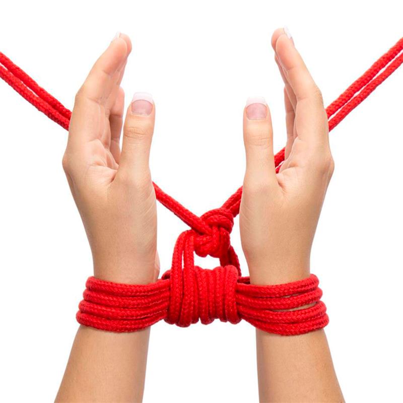 Cuerda Bondage Suave Rojo - Imagen 5