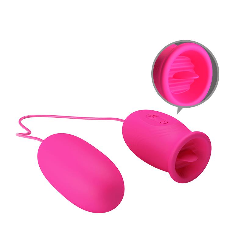 Daisy Huevo Vibrador y Lengua Estimuladora Rosa - Imagen 4
