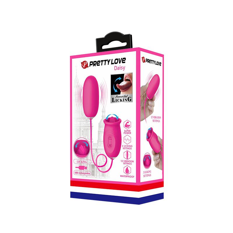 Daisy Huevo Vibrador y Lengua Estimuladora Rosa - Imagen 9