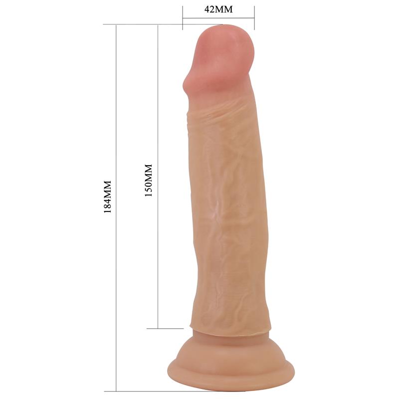 Dildo con Piel Deslizante Retractil 18.4 cm - Imagen 5