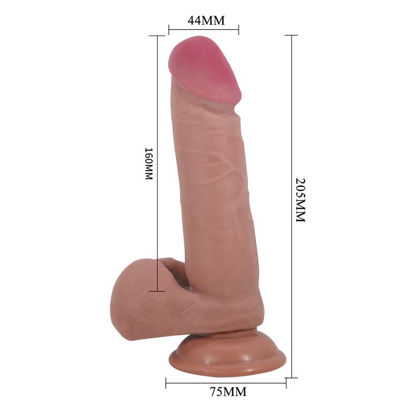 Dildo con Piel Deslizante Retractil 20.5 cm - Imagen 6