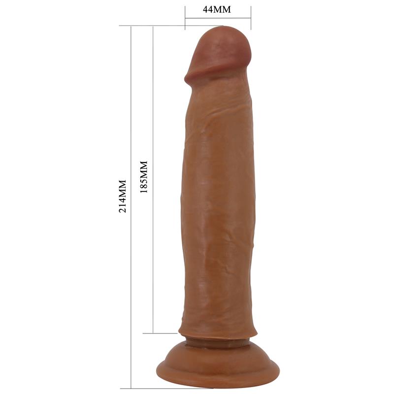 Dildo con Piel Deslizante Retractil 21.4 cm - Imagen 5