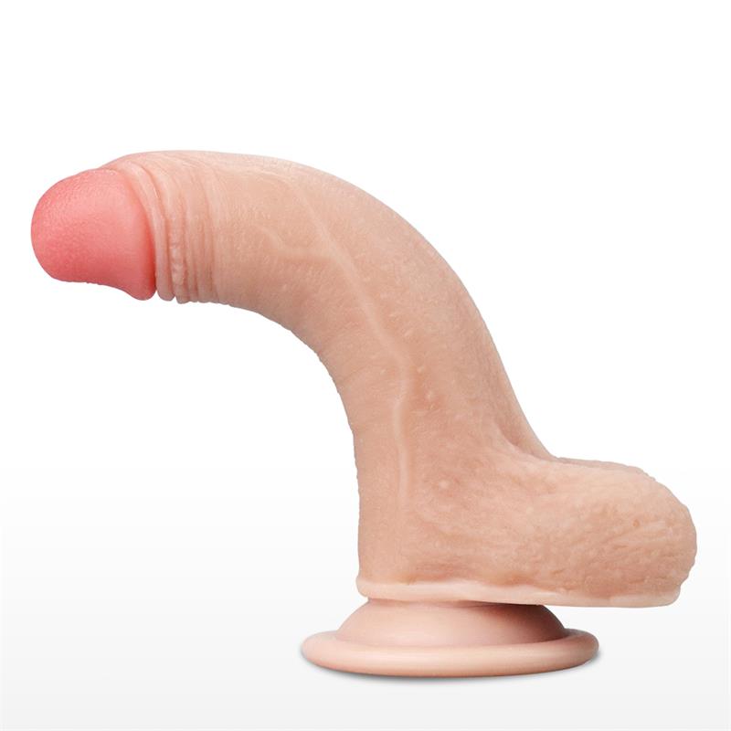 Dildo con Piel Retractil 7 Natural - Imagen 2