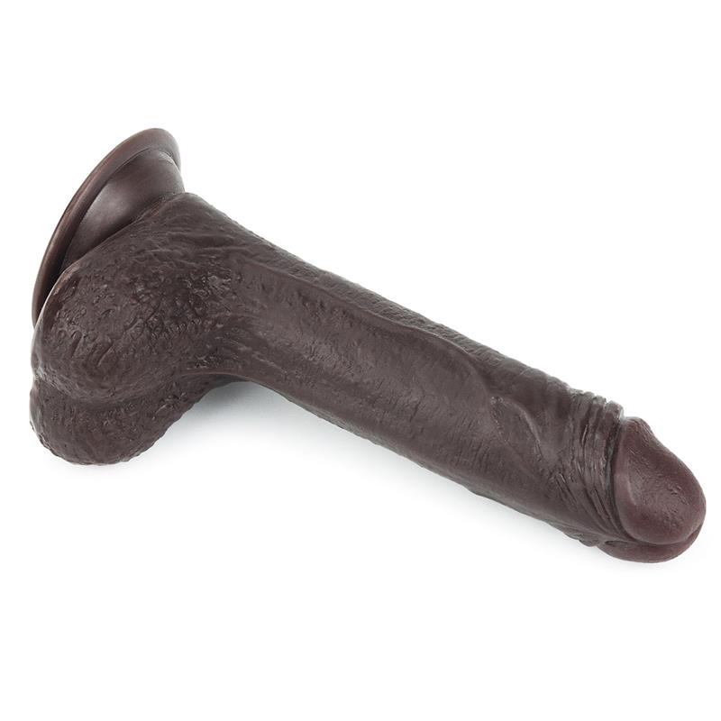 Dildo con Piel Retractil 7 Negro - Imagen 4