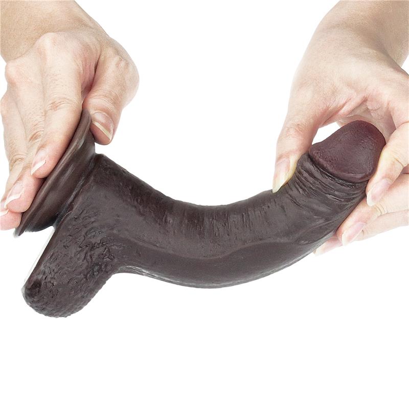 Dildo con Piel Retractil 7 Negro - Imagen 10