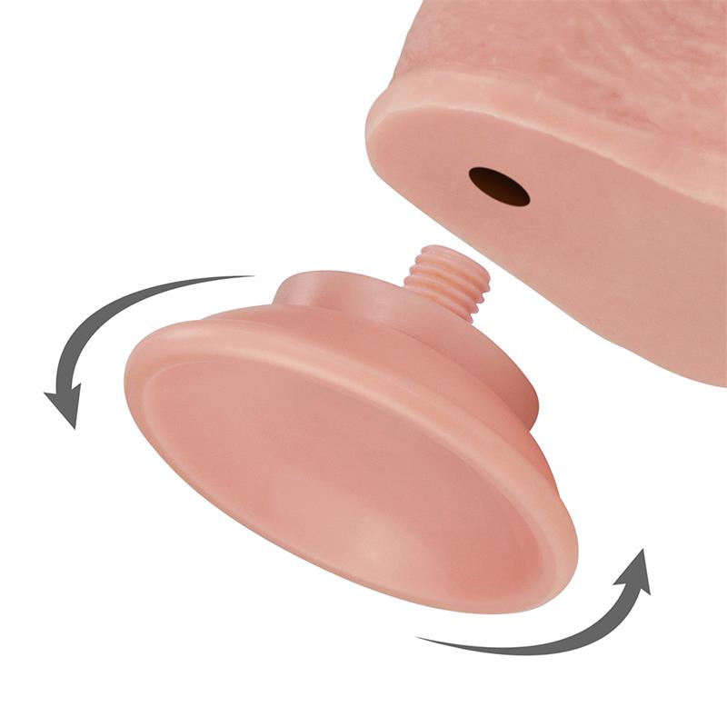 Dildo con Piel Retractil 9 Natural - Imagen 7