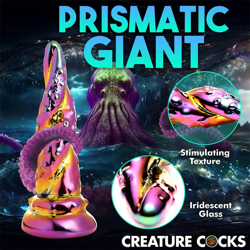 Dildo de Vidrio borosilicato Enchanting Rainbow - Imagen 2