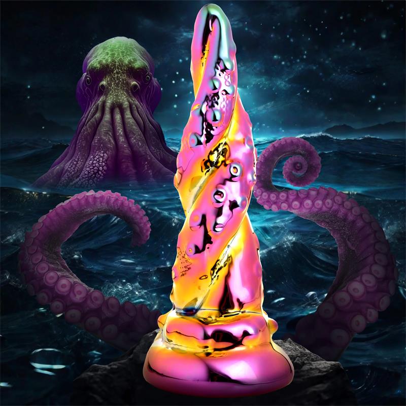 Dildo de Vidrio borosilicato Enchanting Rainbow - Imagen 4