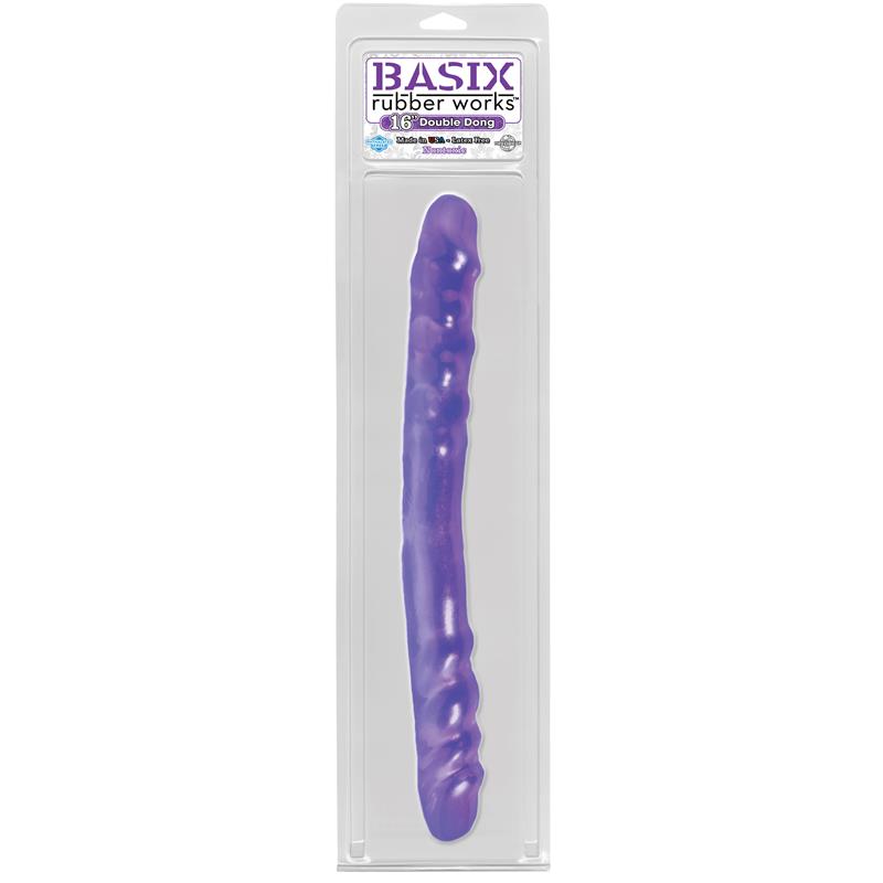 Dildo Doble 40,6 cm Púrpura - Imagen 2