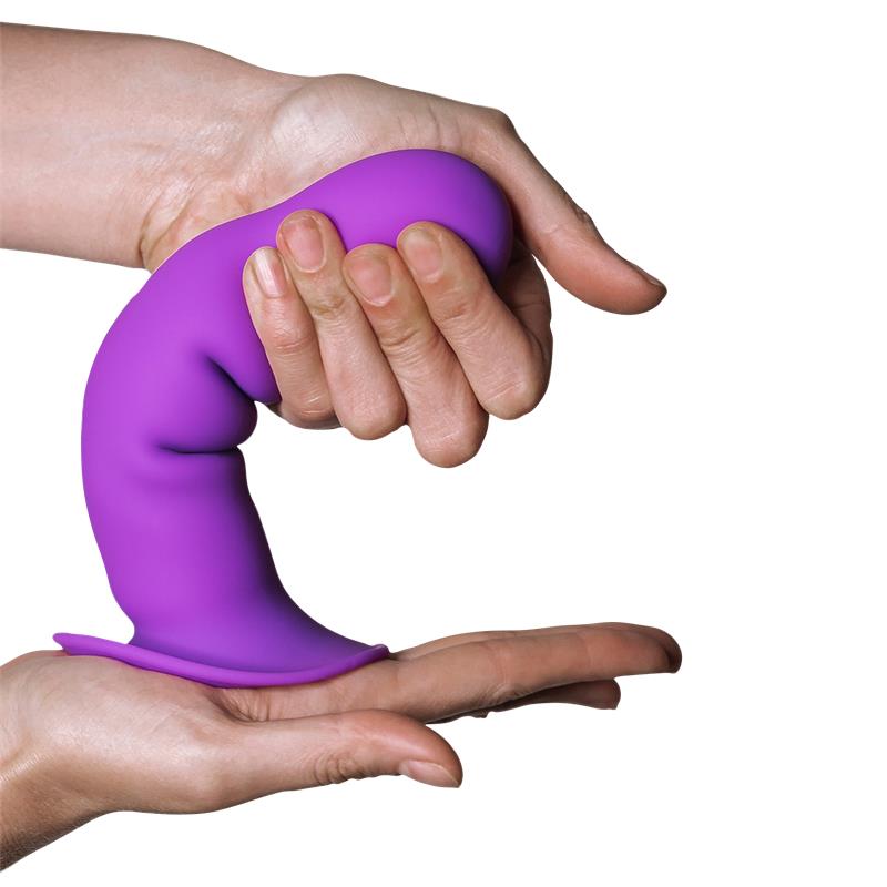 Dildo Doble Densidad Vibración Hitsens 3 Púrpura - Imagen 2