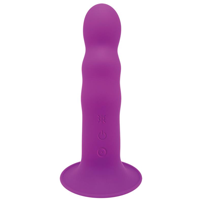 Dildo Doble Densidad Vibración Hitsens 3 Púrpura