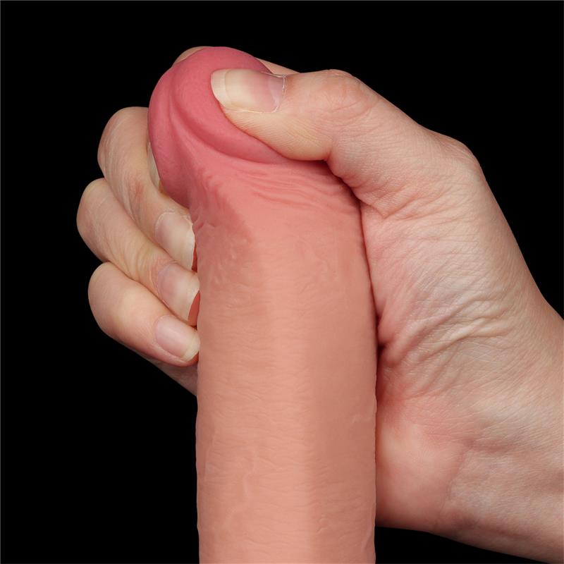 Dildo Dual Density Piel Deslizante Retractil 9 - Imagen 8