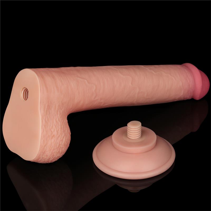 Dildo Dual Density Piel Deslizante Retractil 9 - Imagen 10