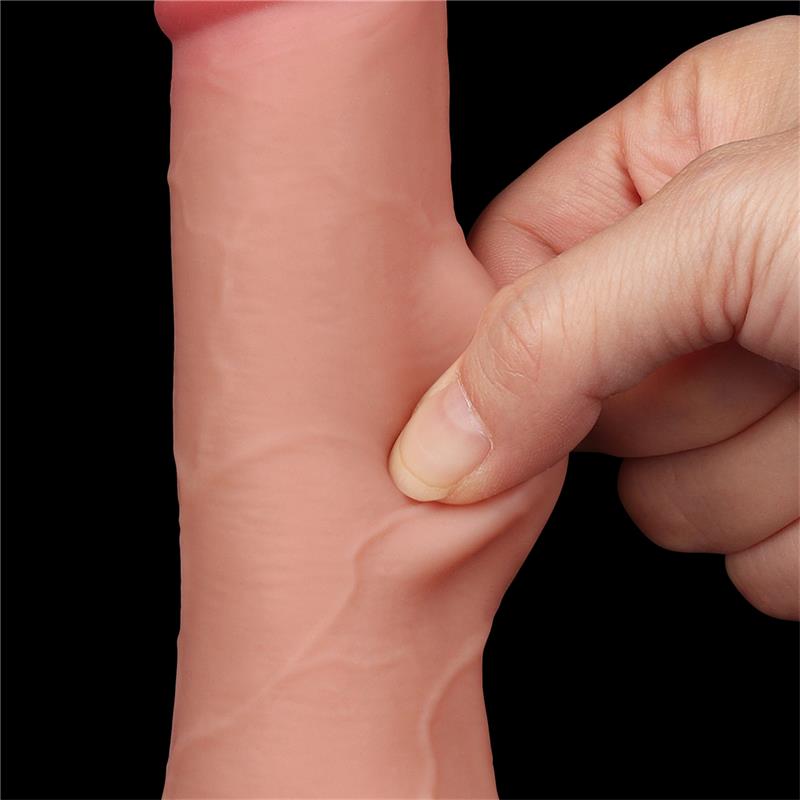 Dildo Dual Layer Piel Deslizante Retractil 7.5 - Imagen 6