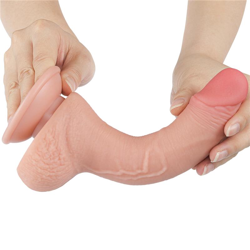 Dildo Dual Layer Piel Deslizante Retractil 7.5 - Imagen 11
