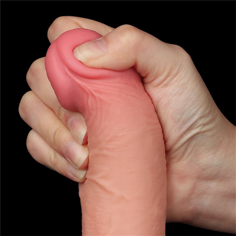 Dildo Dual Layer Piel Deslizante Retractil 7.5 - Imagen 7