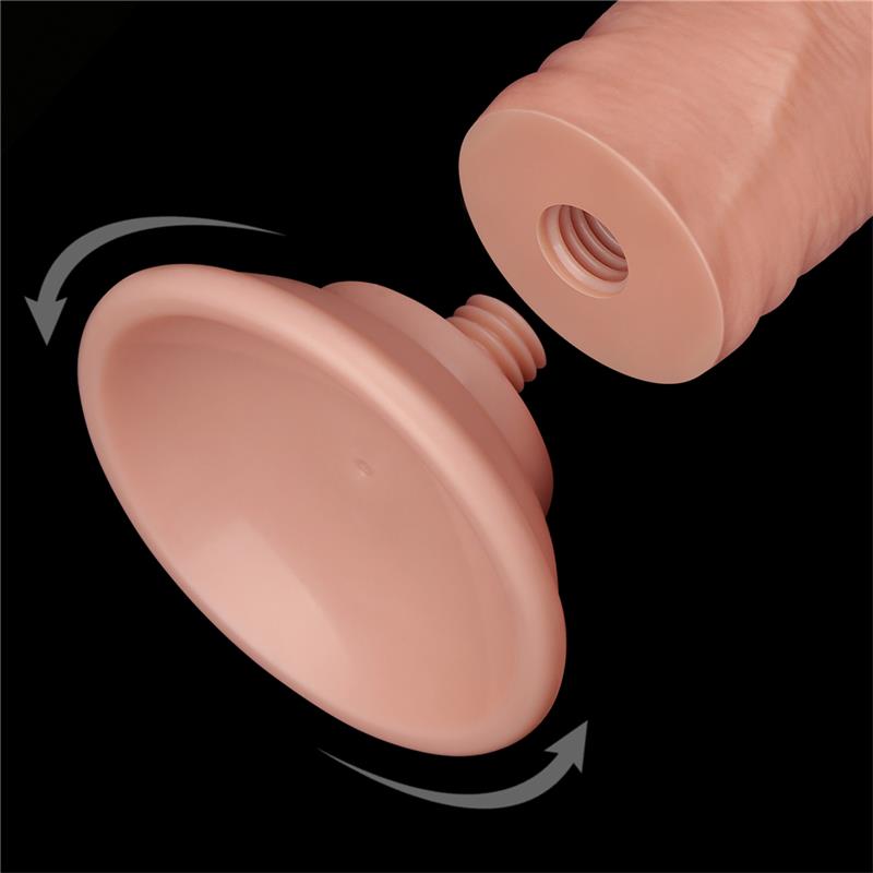 Dildo Dual Layer Piel Deslizante Retractil 8 - Imagen 10